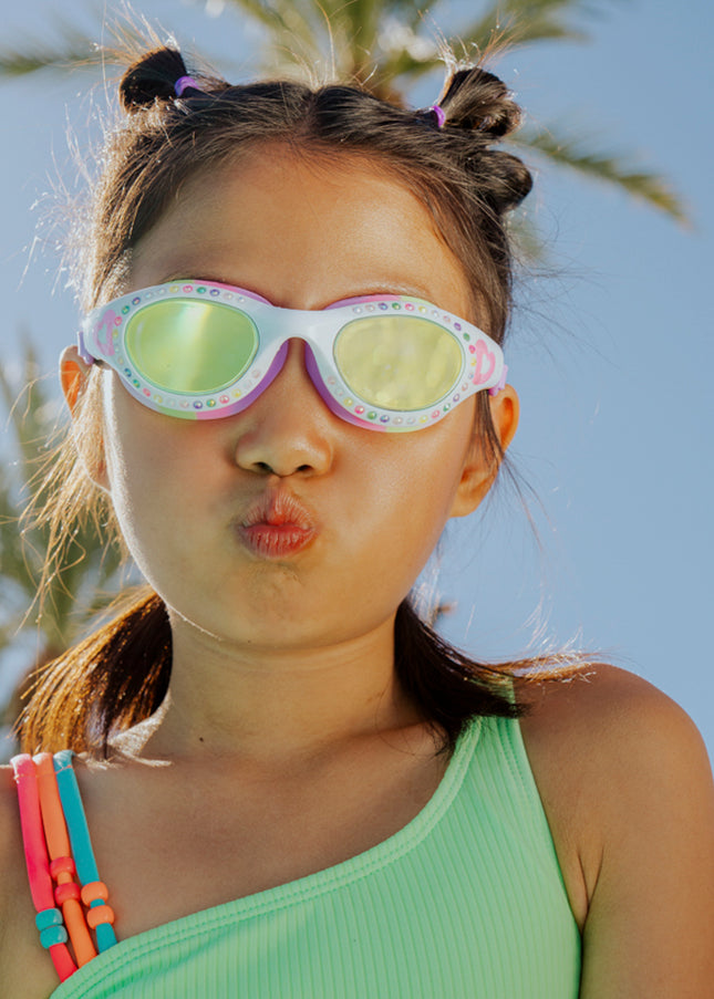 love goggles Love Sparkle Kids’ Swim Goggles – Passion Purple
