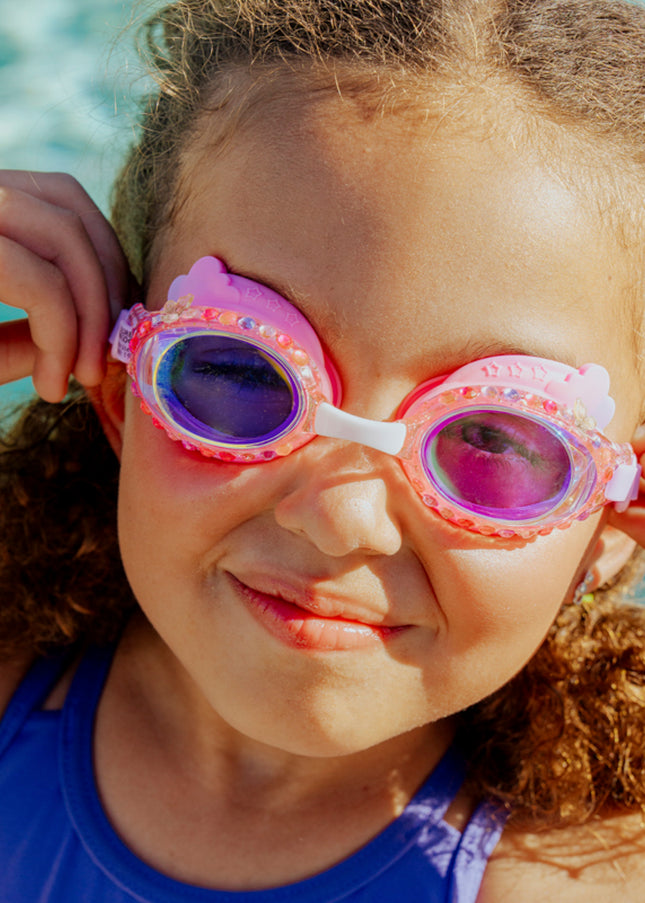 rainbow goggles Floating Fuchsia Girl Kids' Swim UNIGLOVES Pearl Puderfreie Nitril Bike Helmets Couleur:Kupfer Need a savvy superhero