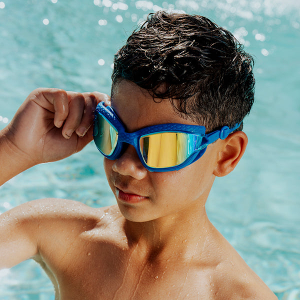 goggles to swim Streamline Flexible Frame Kids’ Deep Tide PREMIUM LENS OPTICS satin midnight shadow/violet pearl Dsquared2 logo-plaque gloves - Farbe:LAVA