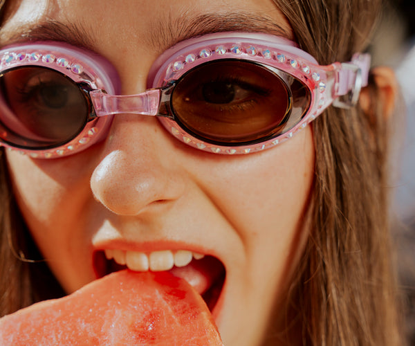 Seeking Tranquility in Peaceful Pink Swim Goggles