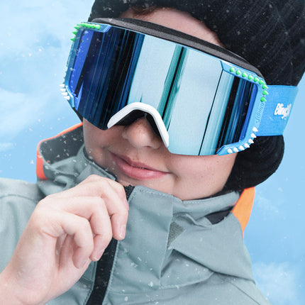 Green Lustrous Frost Kids' Ski Goggles