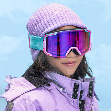 Turquoise Lustrous Frost Kids' Ski Goggles