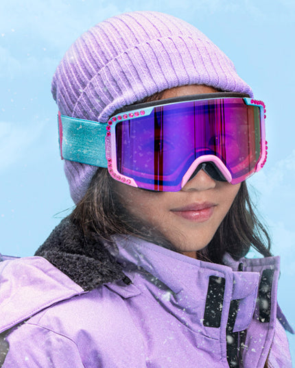 Turquoise Lustrous Frost Kids' Ski Goggles
