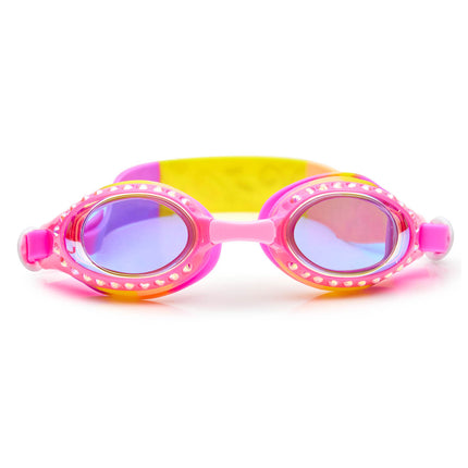 Peachie Pink Bandana Kids' Swim Goggles