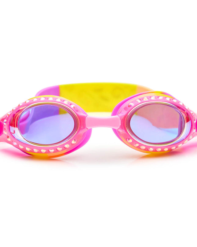 Peachie Pink Bandana Kids' Swim Goggles