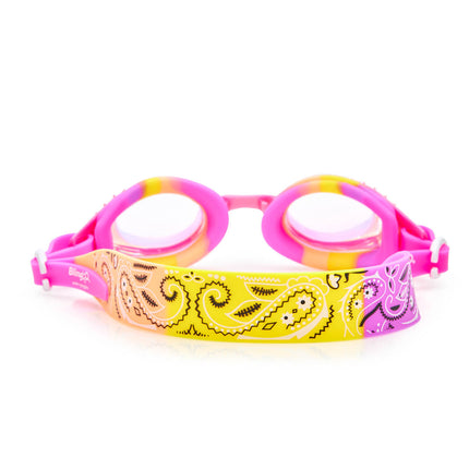 Peachie Pink Bandana Kids' Swim Goggles