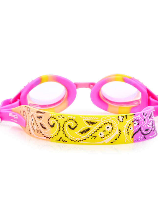 Peachie Pink Bandana Kids' Swim Goggles