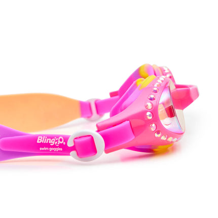 Peachie Pink Bandana Kids' Swim Goggles