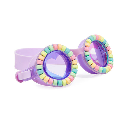 pool jewel kids swim goggles in lovely lilac angle 1
