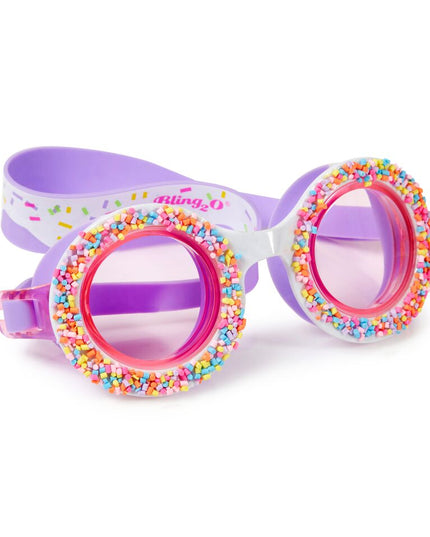 donuts 4 u swim goggles in grape jelly angle 1