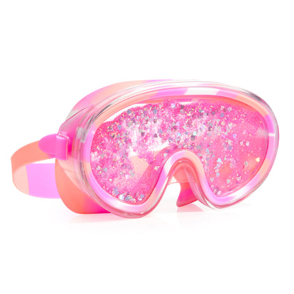 floatn' away kids swim mask in sand art pink angle 2
