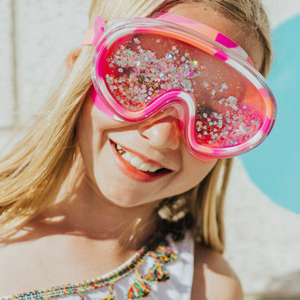 Sand Art Pink Kids' Swim Mask