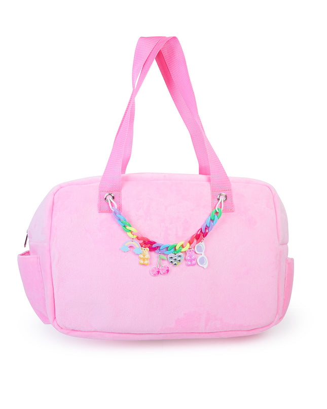 Ooh La La Pink Velour Tote